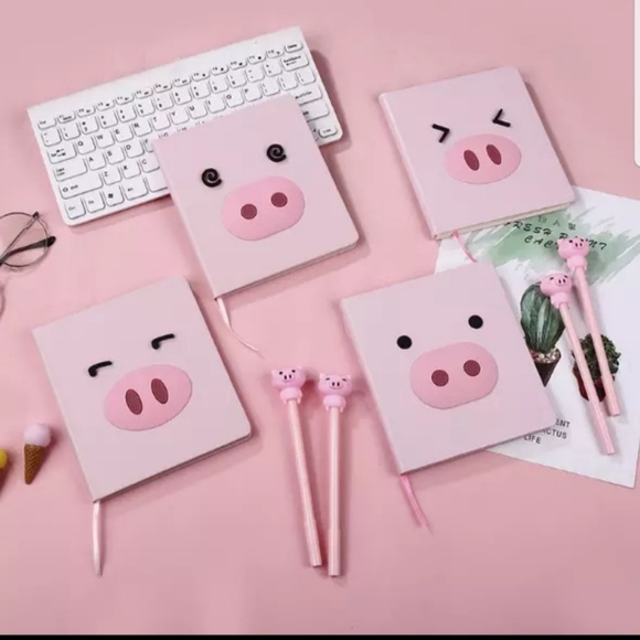 Pink Pig Notebook Set - Picture 2 of 3